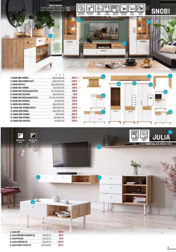 Nábytok WIP 2024 Strana 11 obývací sektor